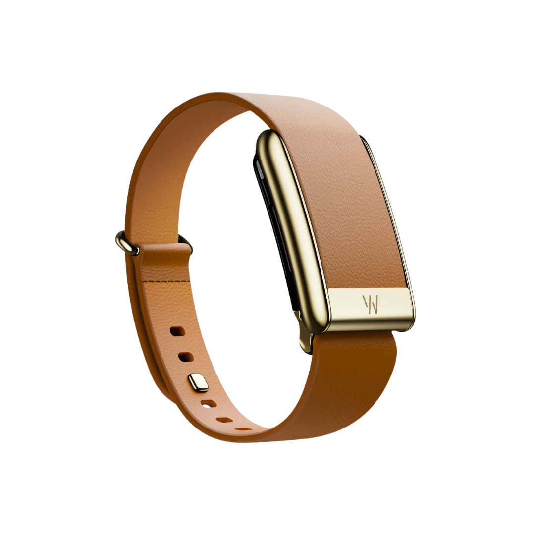 WHOOP STRAP 5.0 LEATHERLUXE CAMEL GOLD