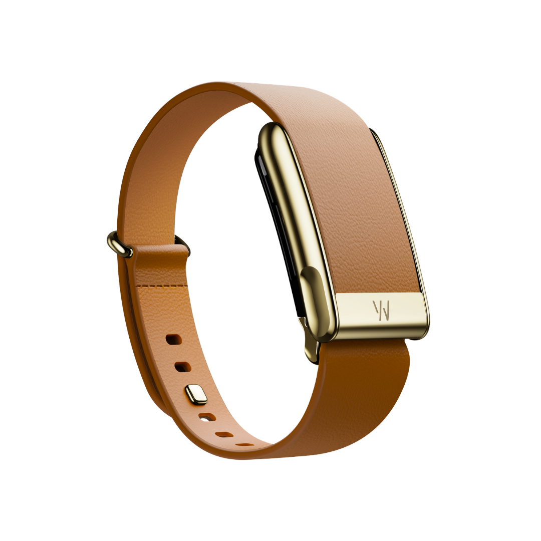 WHOOP STRAP MG LEATHERLUXE CAMEL GOLD
