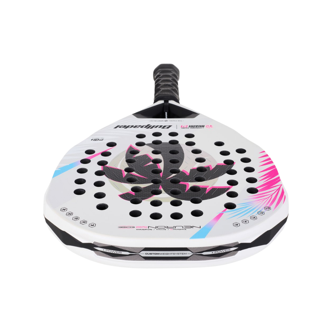 BULLPADEL RACKET NEURON 02 EDGE MIAMI WHITE 2026
