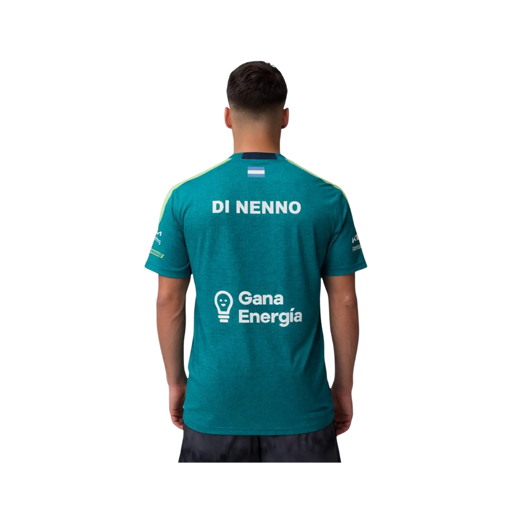 BULLPADEL T-SHIRT SPONSORS PREMIER MONTSE DI NENNO VERDE AZULADO 2026