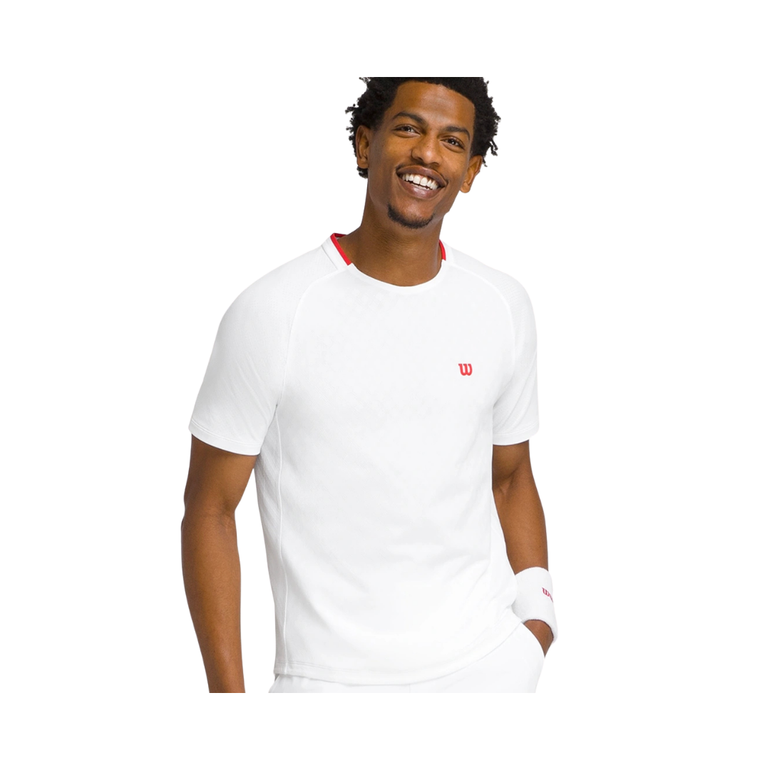 WILSON T-SHIRT MEN SERVE OUT WHITE