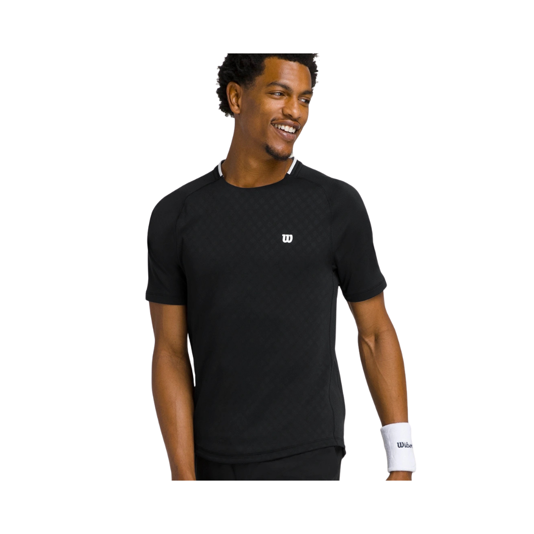 WILSON T-SHIRT MEN SERVE OUT BLACK