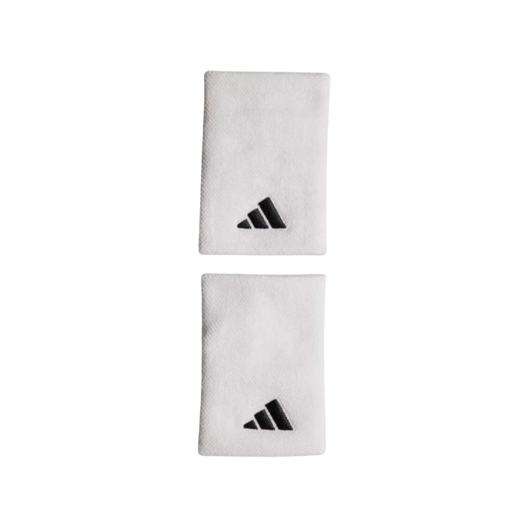 ADIDAS WRISTBANDS LARGE WHITE 2 UNITS