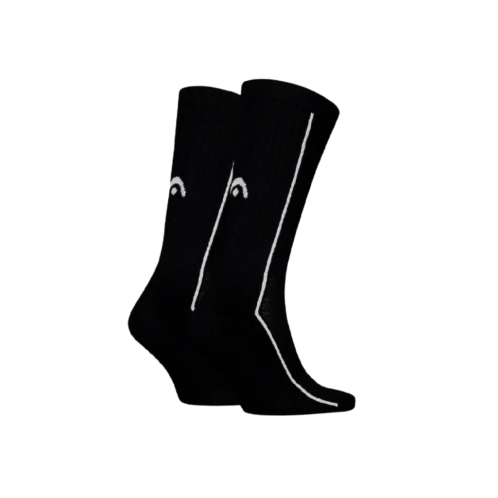 HEAD SOCKS LONG ALL SPORTS PERFORMANCE BLACK (2 PAIR)