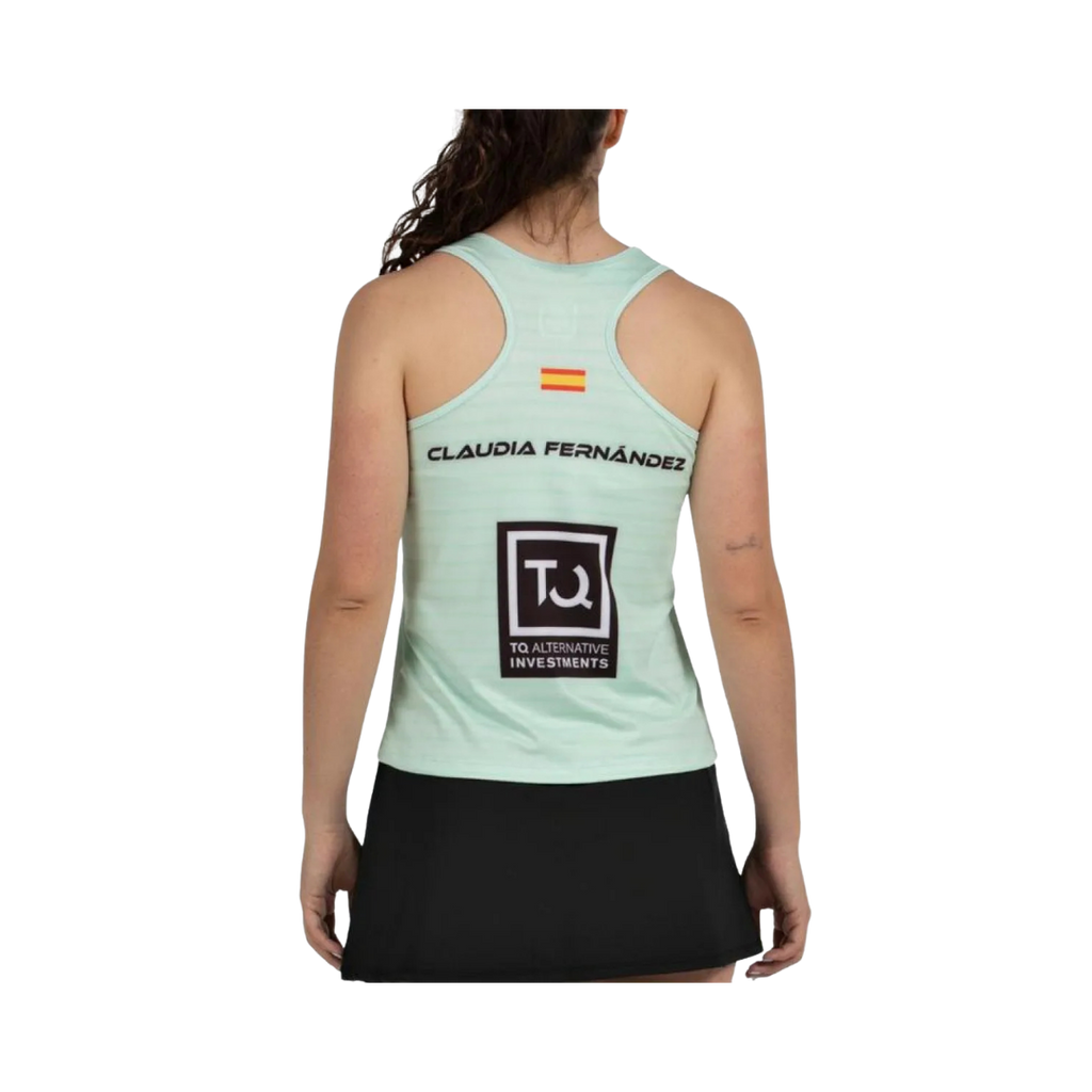 BULLPADEL T-SHIRT WOMEN SPONSORS PREMIER PADEL CLAUDIA FERNANDEZ ADIES WATER GREEN 2026