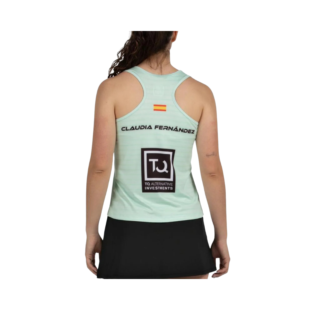 BULLPADEL T-SHIRT WOMEN SPONSORS PREMIER PADEL CLAUDIA FERNANDEZ ADIES WATER GREEN 2026