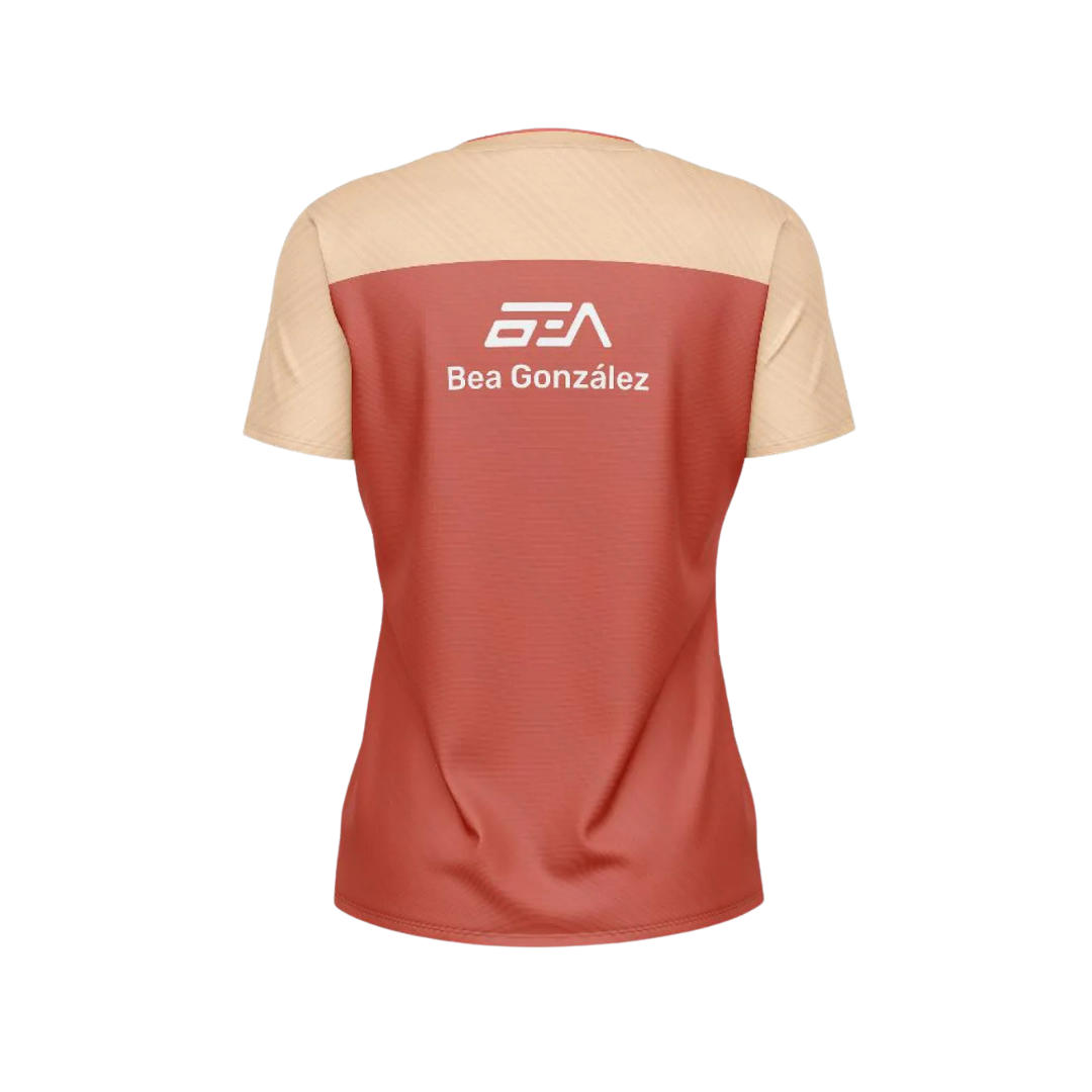 BULLPADEL T-SHIRT WOMEN SPONSORS BEA GONZALEZ AZABAL GRAPEFRUIT 2026