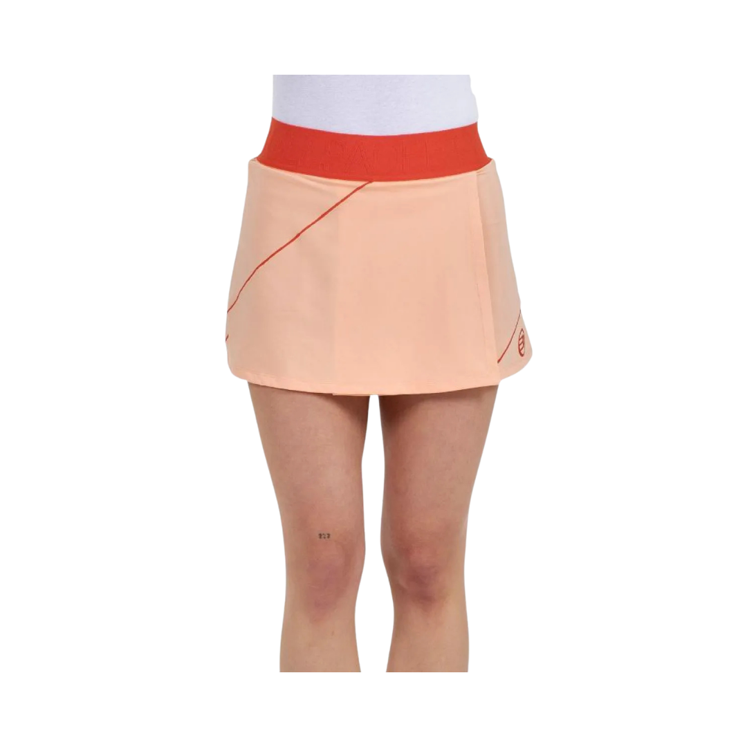 BULLPADEL SKIRT WOMEN SPONSORS DELFI BREA ASEGUR PASTEL ORANGE 2026