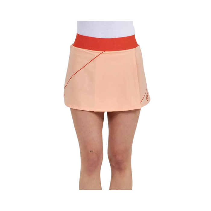 BULLPADEL SKIRT WOMEN SPONSORS DELFI BREA ASEGUR PASTEL ORANGE 2026