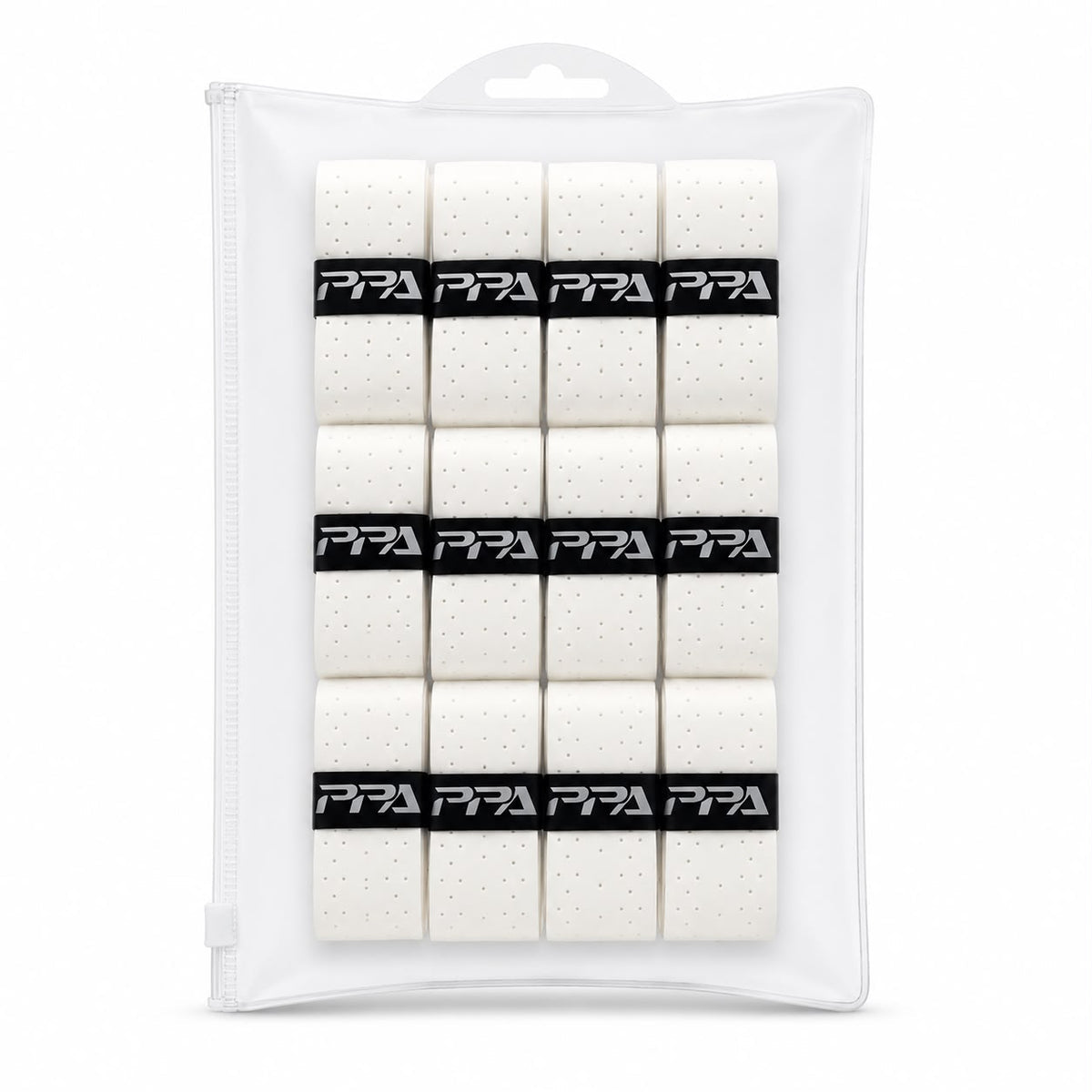 PADEL PULSE OVERGRIPS PERFORATED WHITE (PACK OF 12)