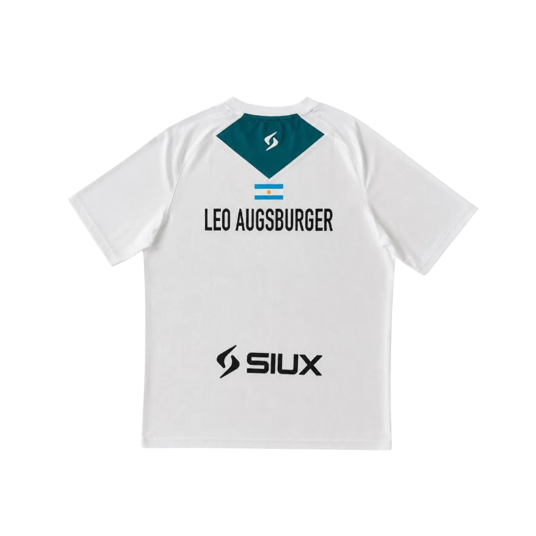 SIUX T-SHIRT MEN SPONSORS LEO AUGSBURGER MATCH WHITE 2026