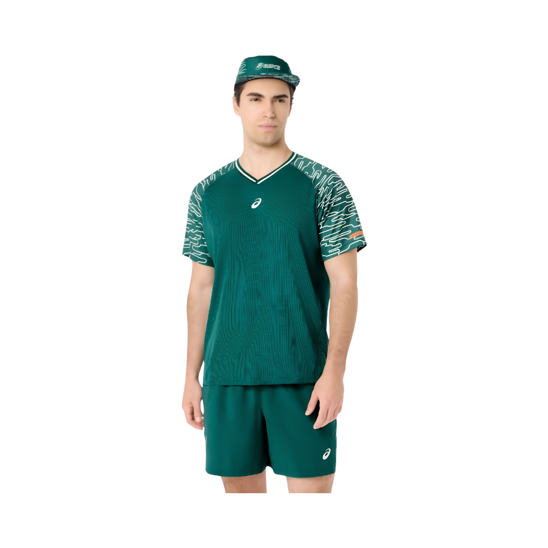 ASICS T-SHIRT MEN COURT SS TOP DARK GREEN 2026