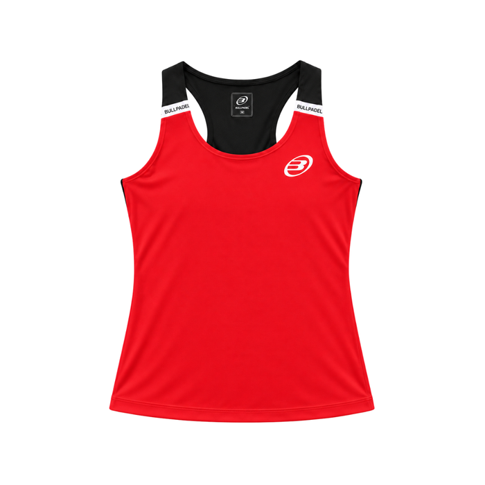 Bullpadel T-shirt Women Tank Journey W Cherry Red 2026
