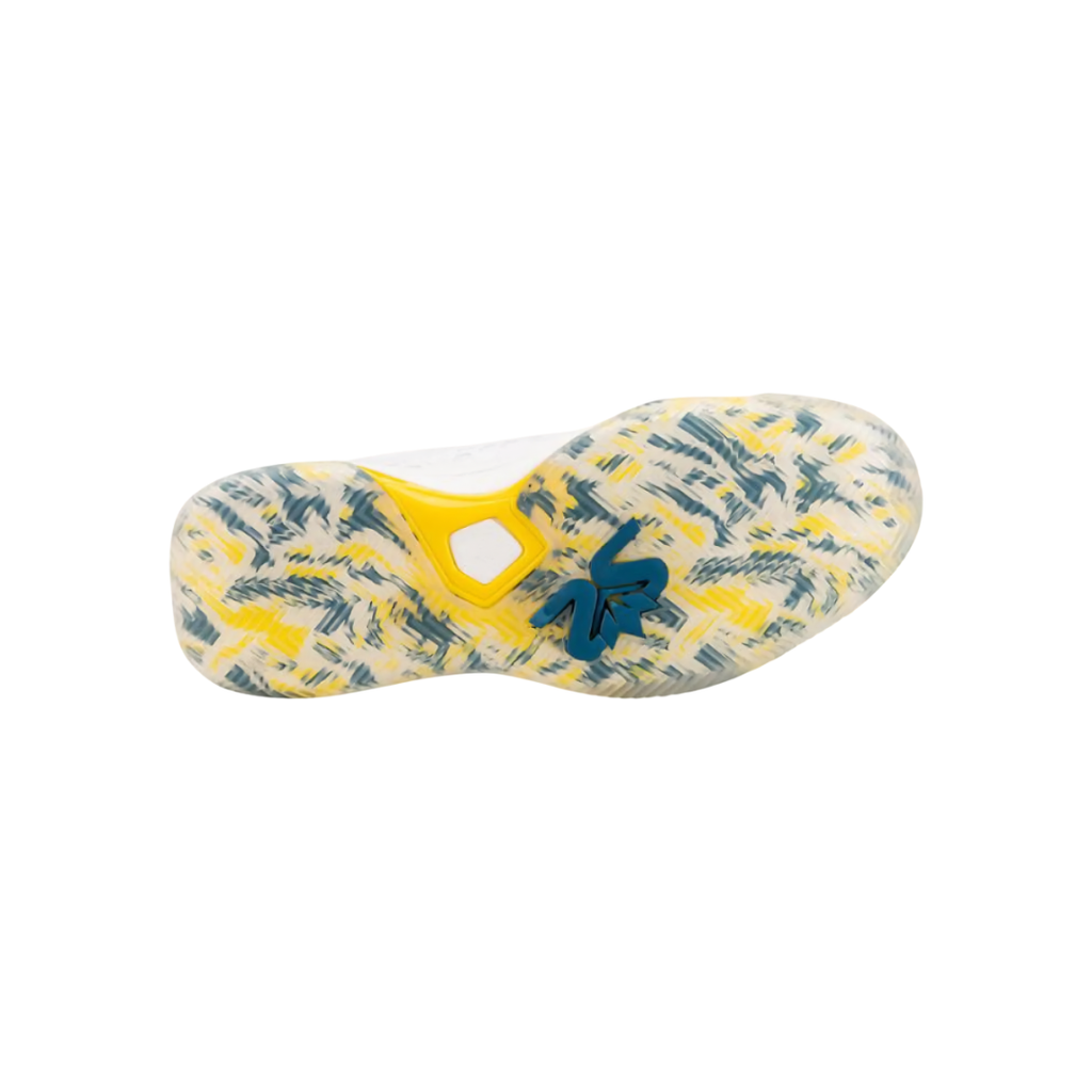 Salming Shoes Rebel White Blue Yellow 2026