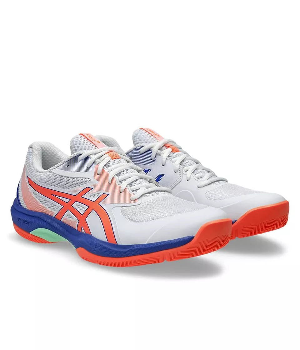ASICS SHOES GAME FF PADEL WHITE/VIVID CORAL MEN