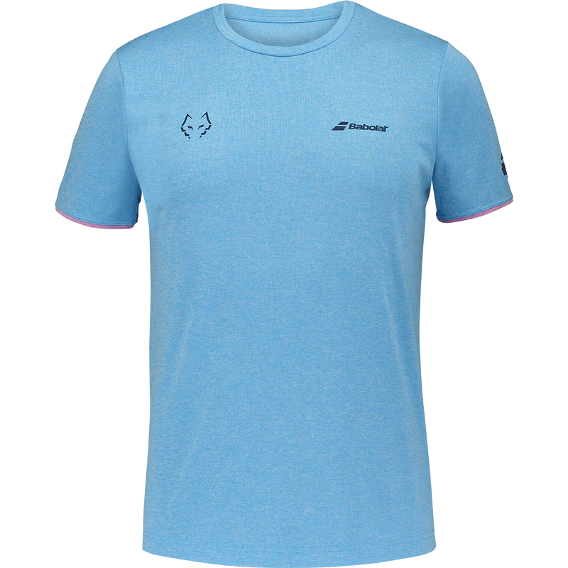 BABOLAT T-SHIRT COTTON TEE MEN LEBRON CYAN