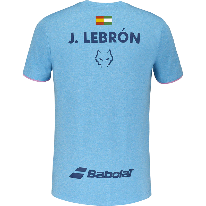 BABOLAT T-SHIRT COTTON TEE MEN LEBRON CYAN