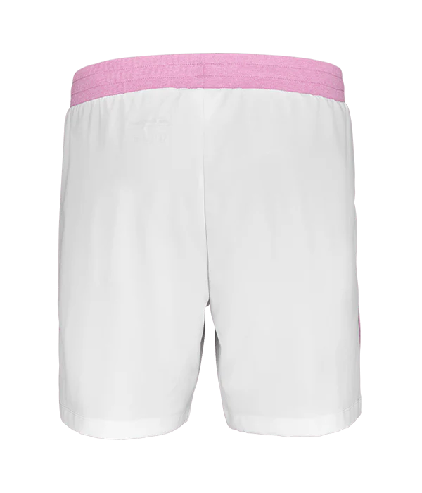 BABOLAT SHORT JUAN LEBRON WHITE/PINK 2025
