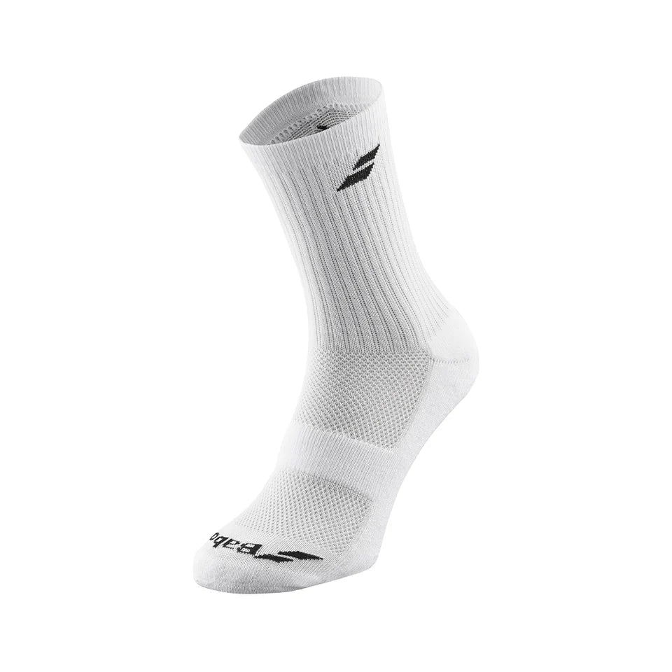 BABOLAT SOCKS LONG WHITE/BLACK 2025