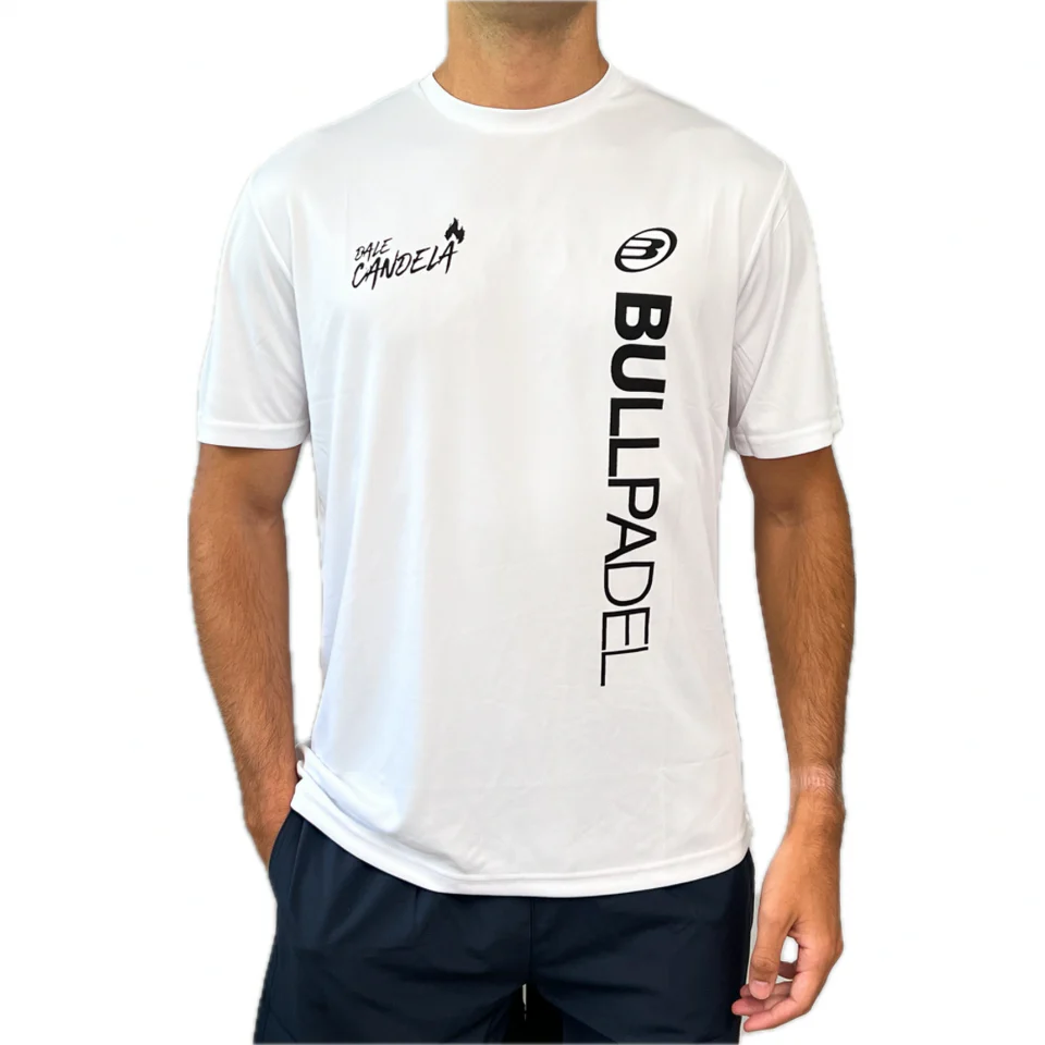 BULLPADEL T-SHIRT DALE CANDELA WHITE