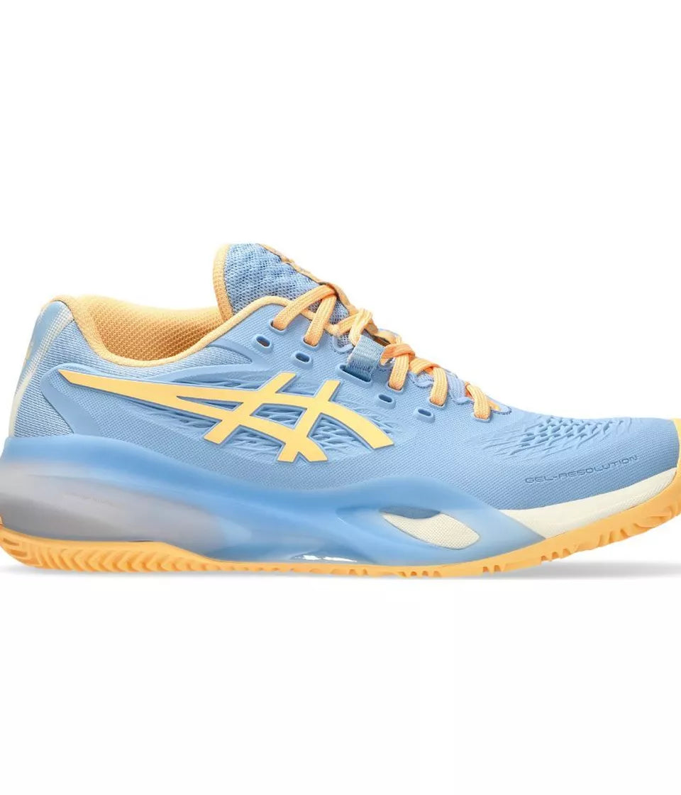 ASICS SHOE GEL-RESOLUTION X PADEL WOMEN STONE WASH / ORANG GLOW