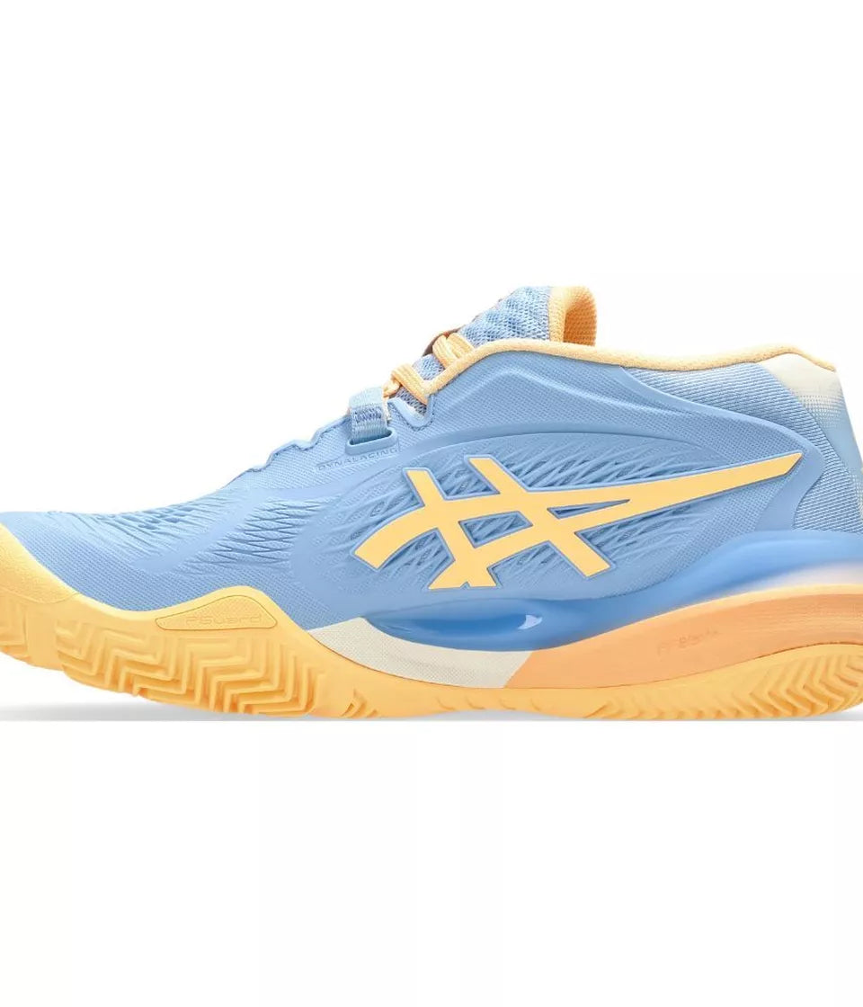 ASICS SHOE GEL-RESOLUTION X PADEL WOMEN STONE WASH / ORANG GLOW