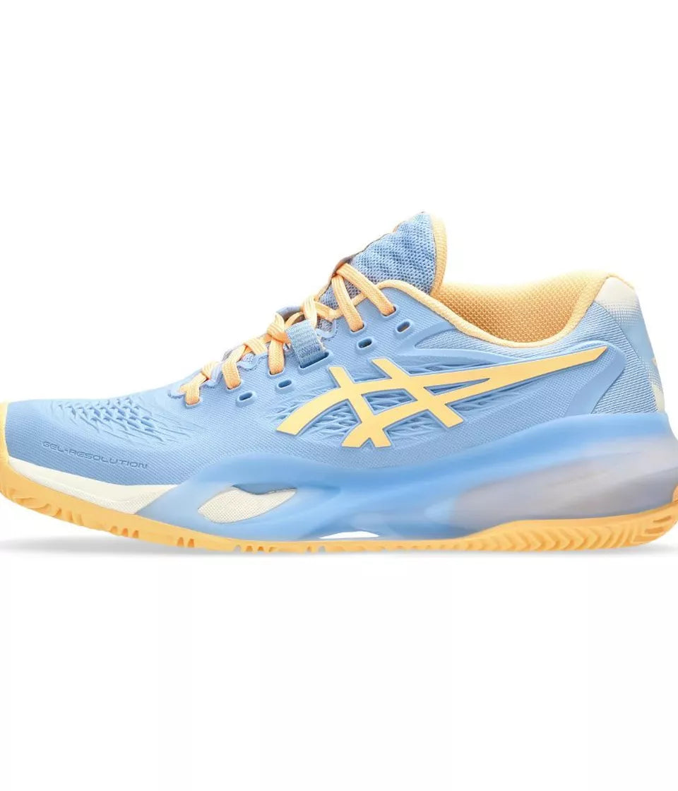 ASICS SHOE GEL-RESOLUTION X PADEL WOMEN STONE WASH / ORANG GLOW