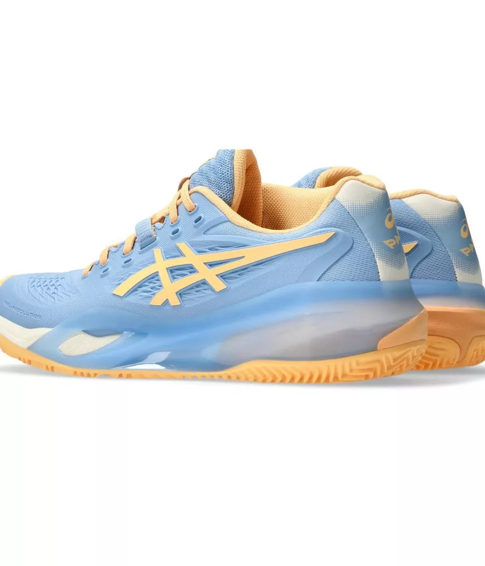 ASICS SHOE GEL-RESOLUTION X PADEL WOMEN STONE WASH / ORANG GLOW