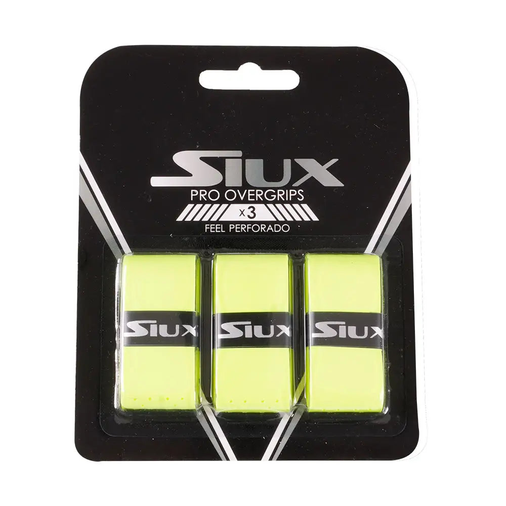 SIUX OVERGRIPS PRO X3 FEEL PERFORADO YELLOW