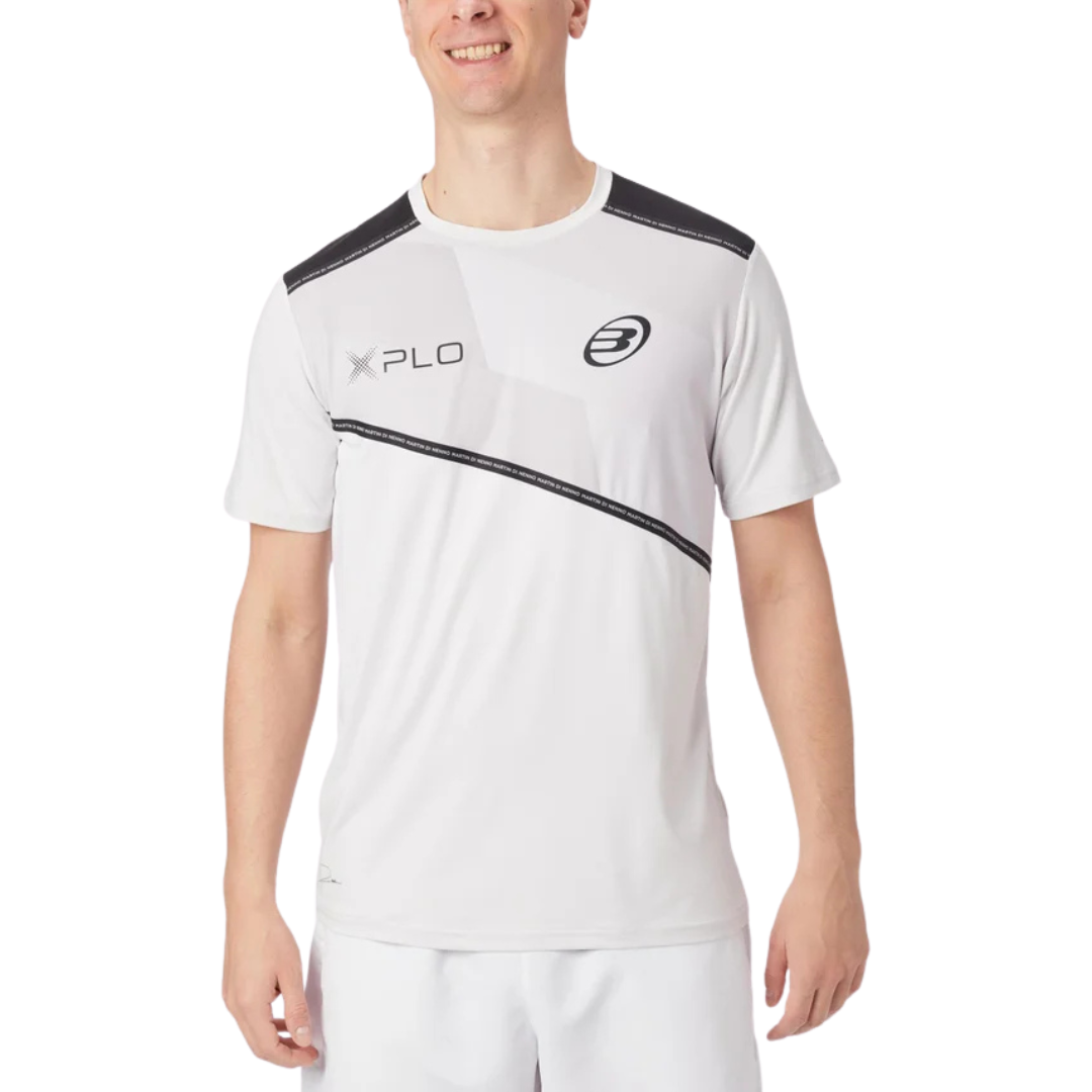BULLPADEL T-SHIRT MEN DI NENNO GRIS PERLA SIZE S