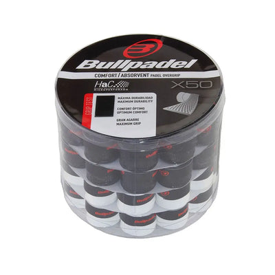 BULLPADEL OVERGRIPS COMFORT/ABSORVET GB1201 WHITE BLACK