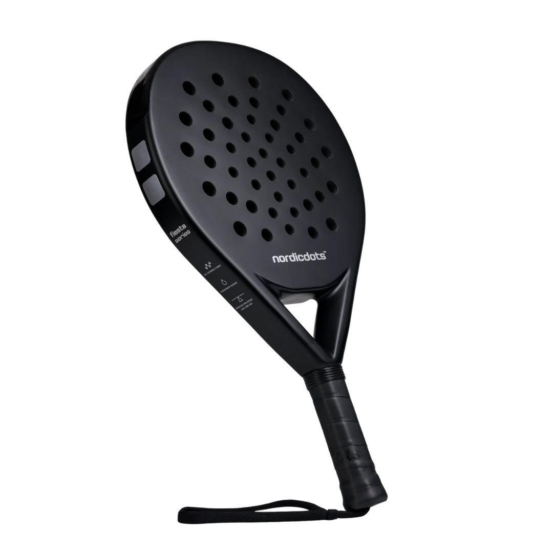 NORDICDOTS RACKET FIESTA SERIES MATTE BLACK + BAG