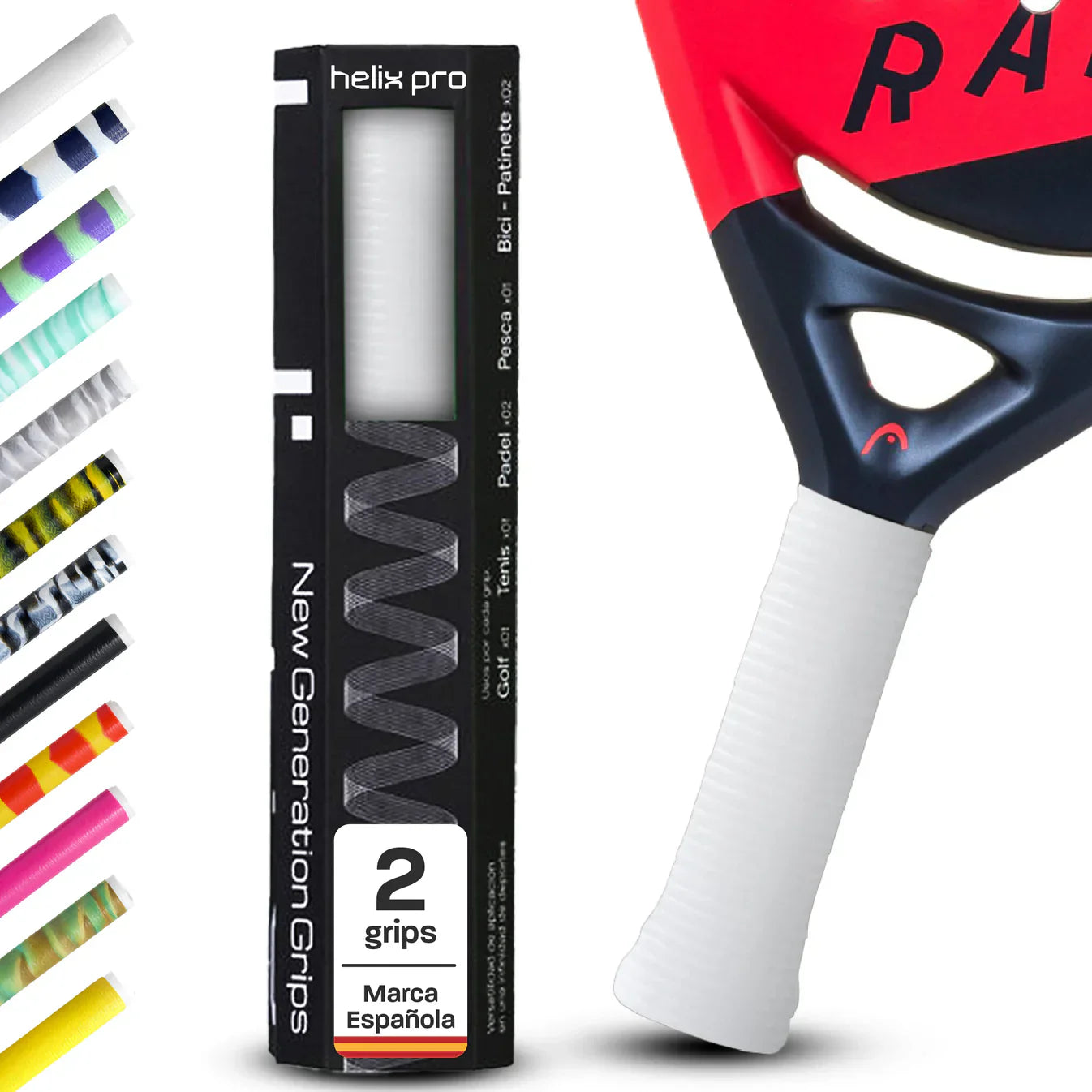 HELIX PRO GRIP SOLID WHITE