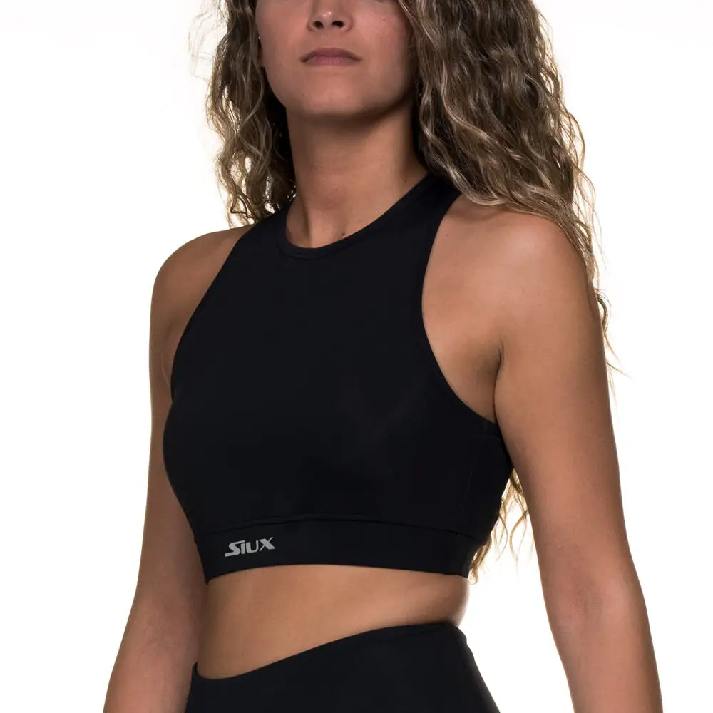 SIUX TANK TOP DIABLO HALTER BLACK SIZE S