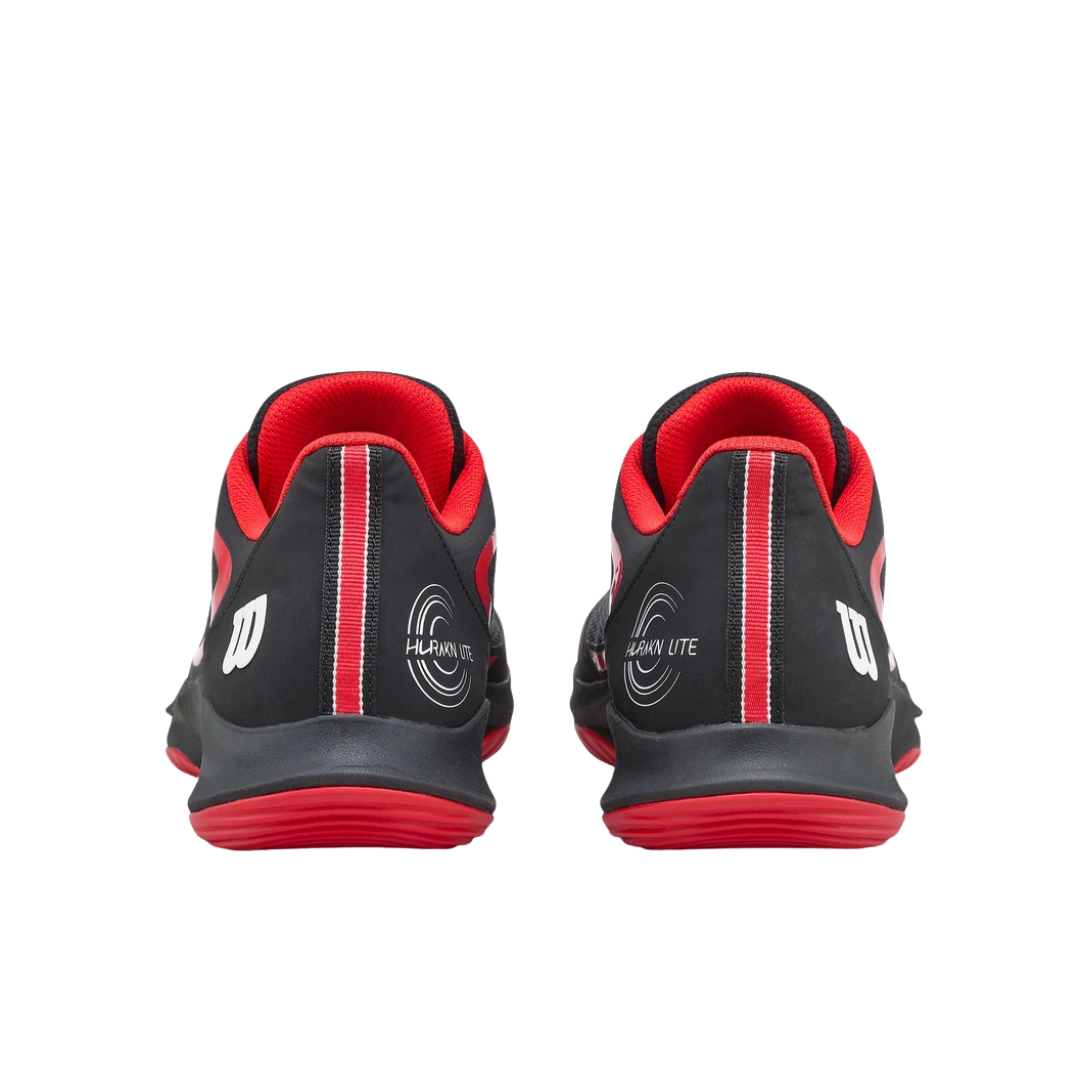 WILSON SHOES MEN HURAKN LITE BLACK/INFRARED WHITE SIZE 11
