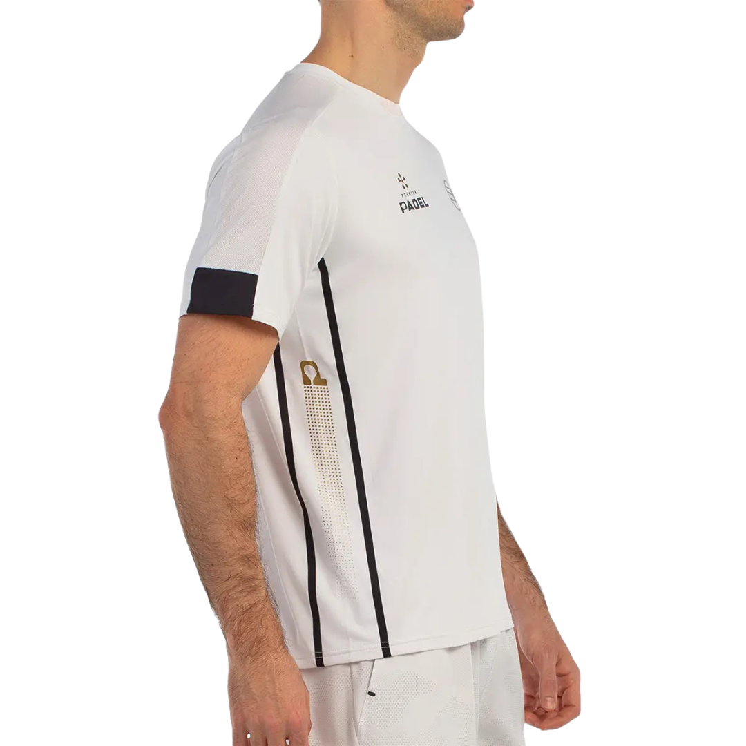 BULLPADEL T-SHIRT MEN PREMIER BORNI BLANCO