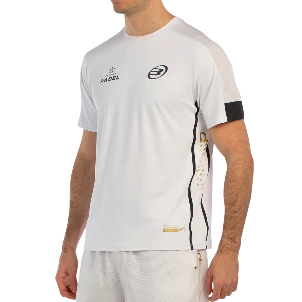 BULLPADEL T-SHIRT MEN PREMIER BORNI BLANCO
