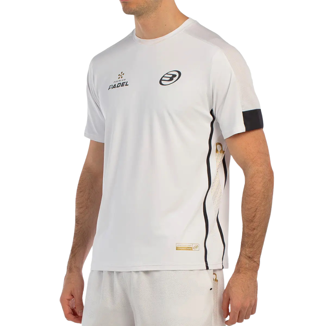 BULLPADEL T-SHIRT MEN PREMIER BORNI BLANCO