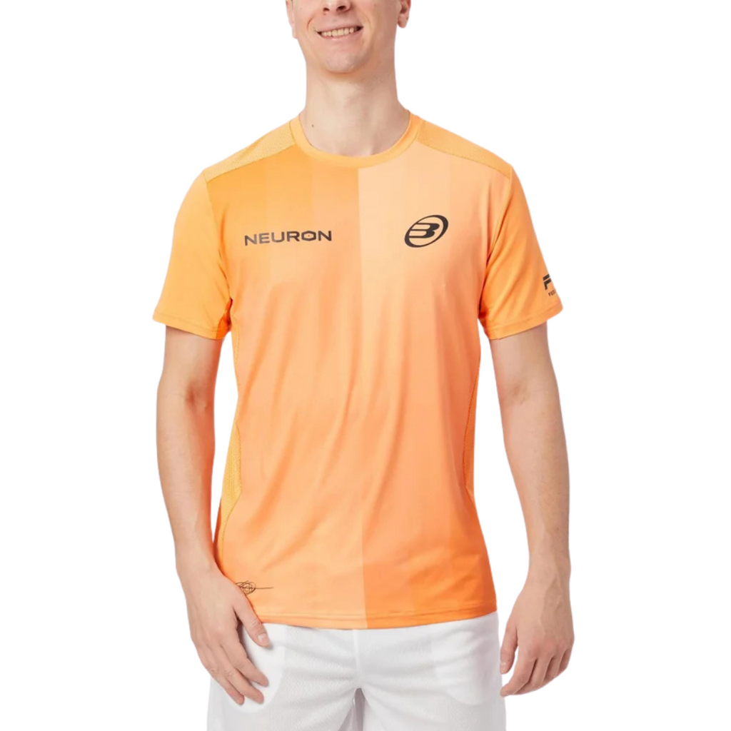 BULLPADEL T-SHIRT MEN SPONSORS CHINGOTTO CREW ORANGE