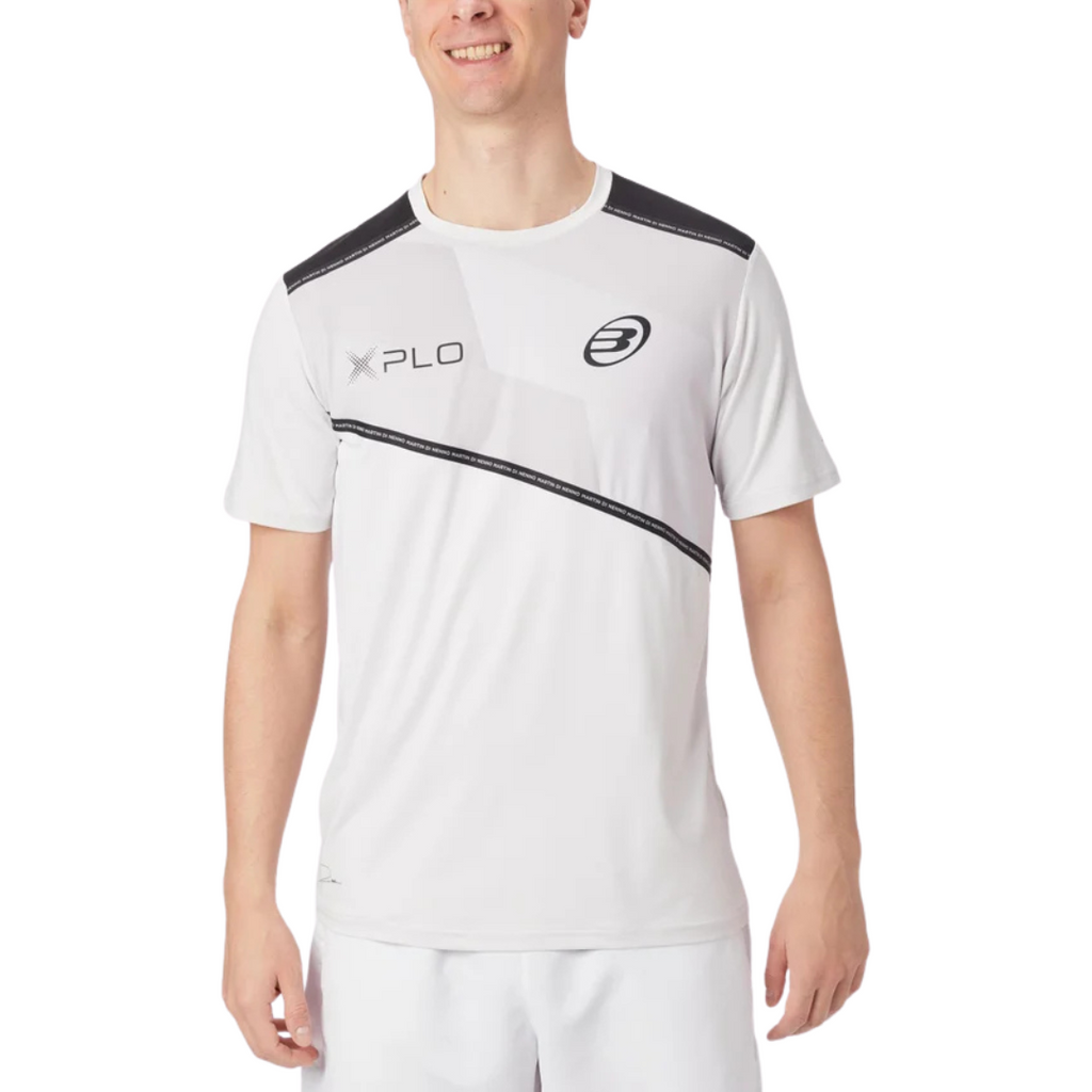BULLPADEL T-SHIRT MEN DI NENNO GRIS PERLA