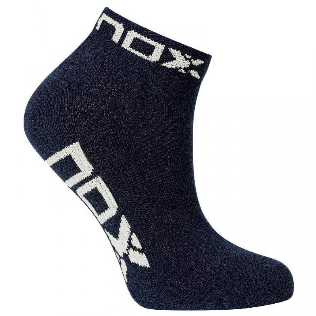 NOX SOCKS TOBILLERO MARINO BLANCO