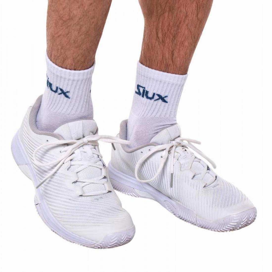 SIUX SOCKS SHORT REVEAL BLANCO AGUAMARINA (2 SET) SIZE L