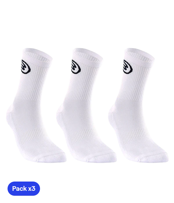 BULLPADEL SOCKS PACK 3 BP252 I WHITE