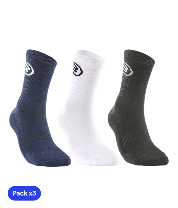 BULLPADEL SOCKS PACK 3 BP252 I BLACK / WHITE / NAVY