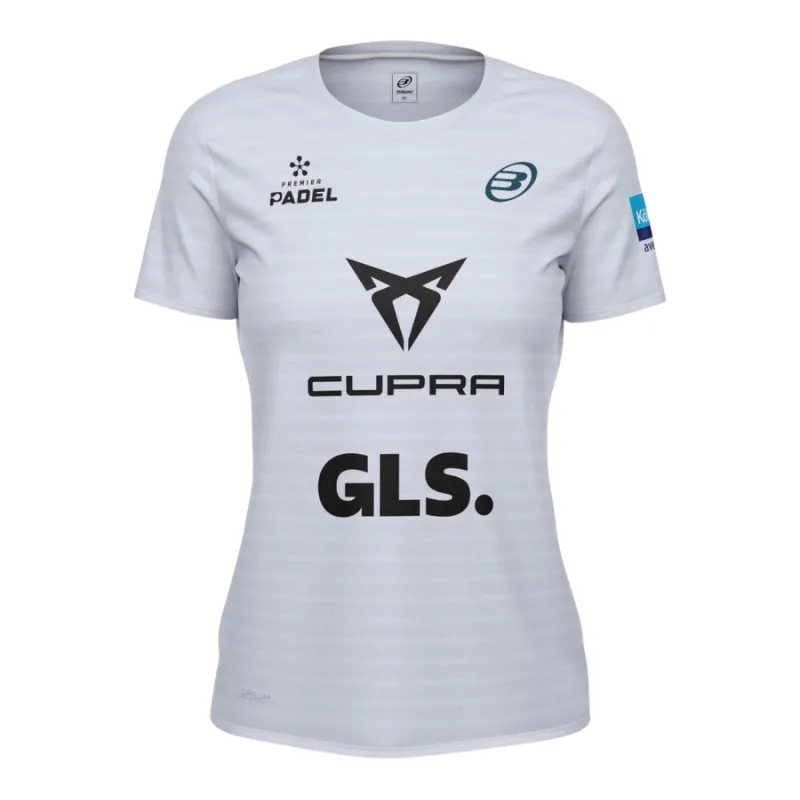 BULLPADEL T-SHIRT PREMIER BEA GONZALEZ PADEL OIMBRA GRIS AZULADO