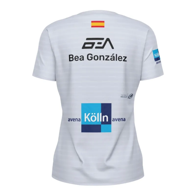 BULLPADEL T-SHIRT PREMIER BEA GONZALEZ PADEL OIMBRA GRIS AZULADO