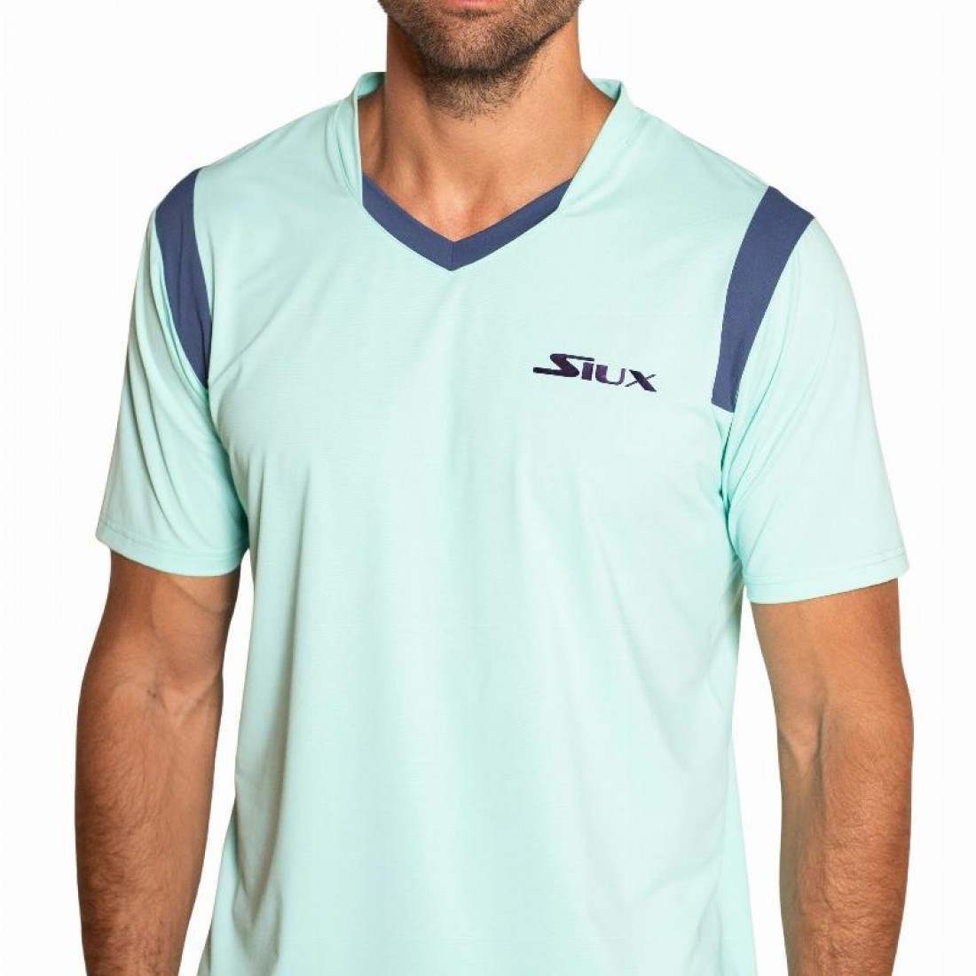 SIUX T-SHIRT MEN DUST TURQUOISE