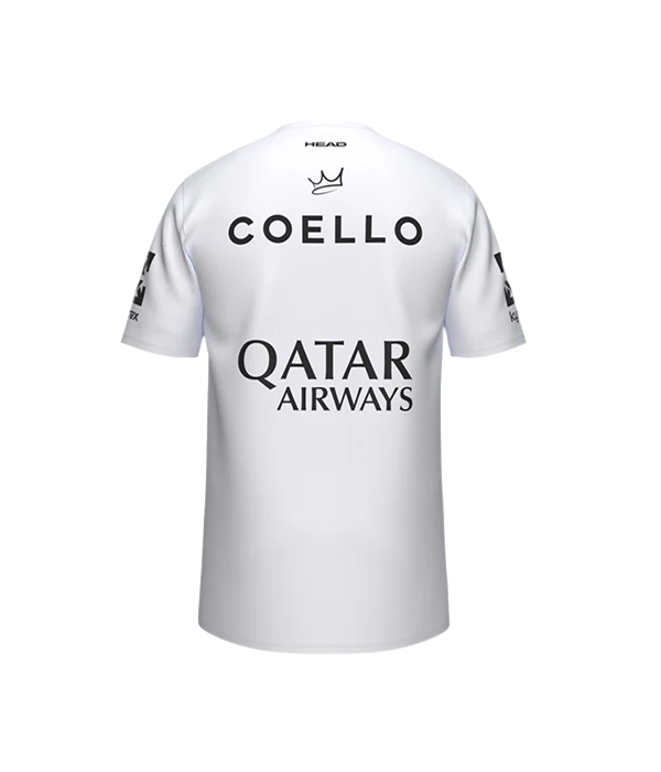 HEAD T-SHIRT ARTURO COELLO SPONSORS 2025 WHITE