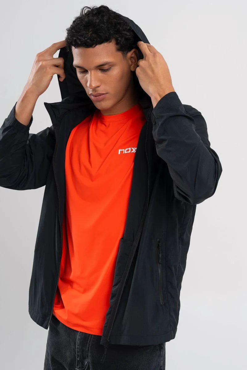 NOX JACKET CORTAVIENTOS HOMBRE TEAM BLACK SIZE L