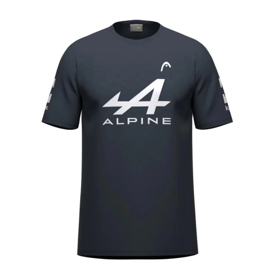 HEAD T-SHIRT ARTURO COELLO SPONSORS NAVY